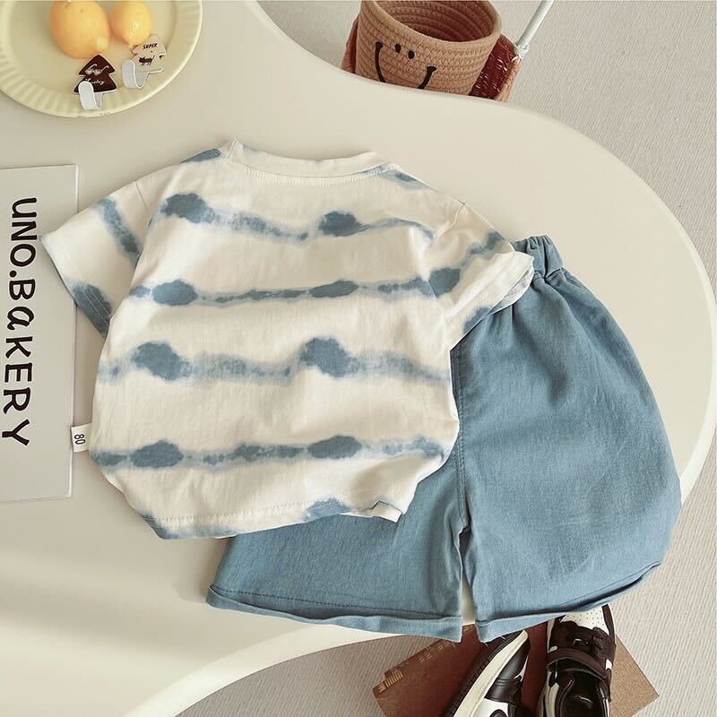 Tie dye tshirt and shorts set
