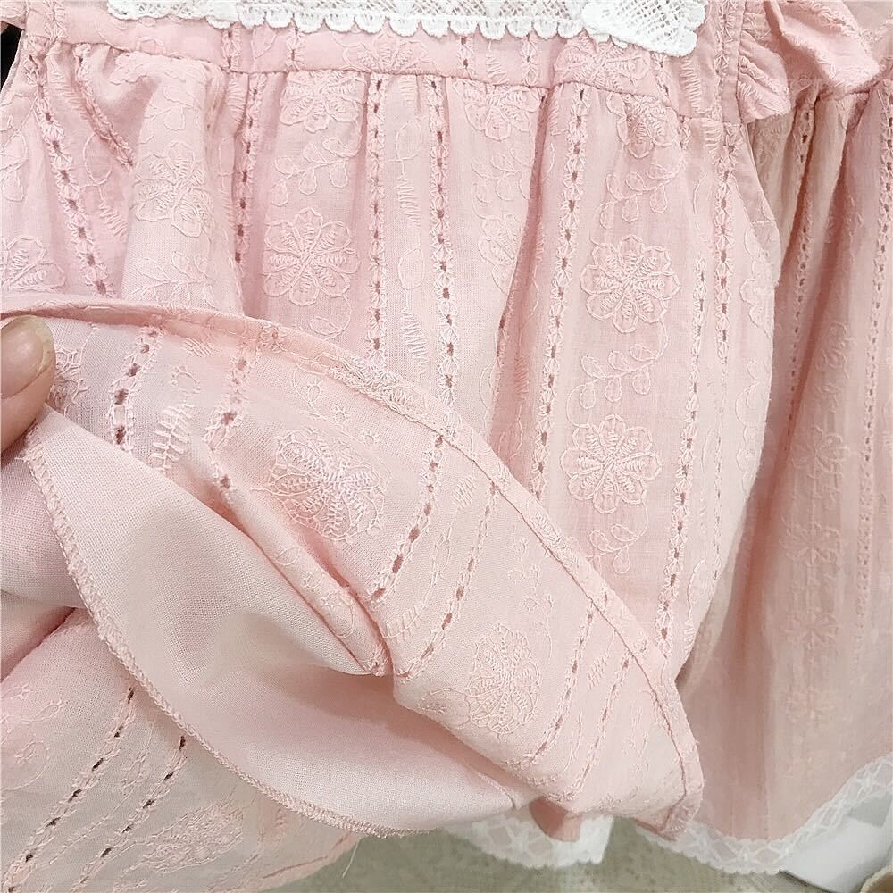 Eyelet embroidered lace premium set