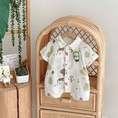 Jungle theme romper