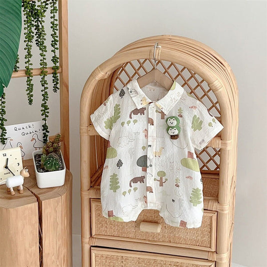 Jungle theme romper