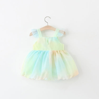 Tie dye bow dress