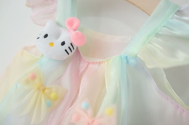 Cat bow top and shorts set