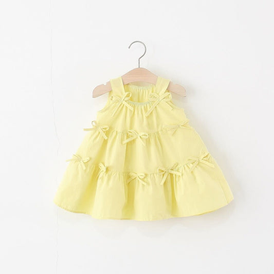 Bow knot tier dress