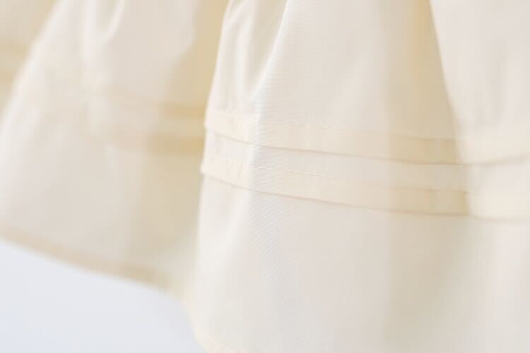 Ruffle cherry two tone dress with hat