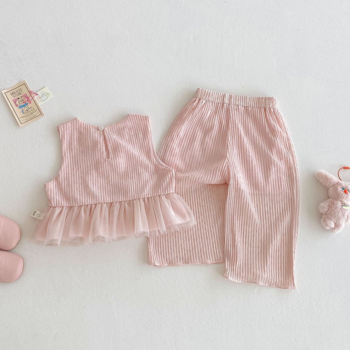 Three bow pink set