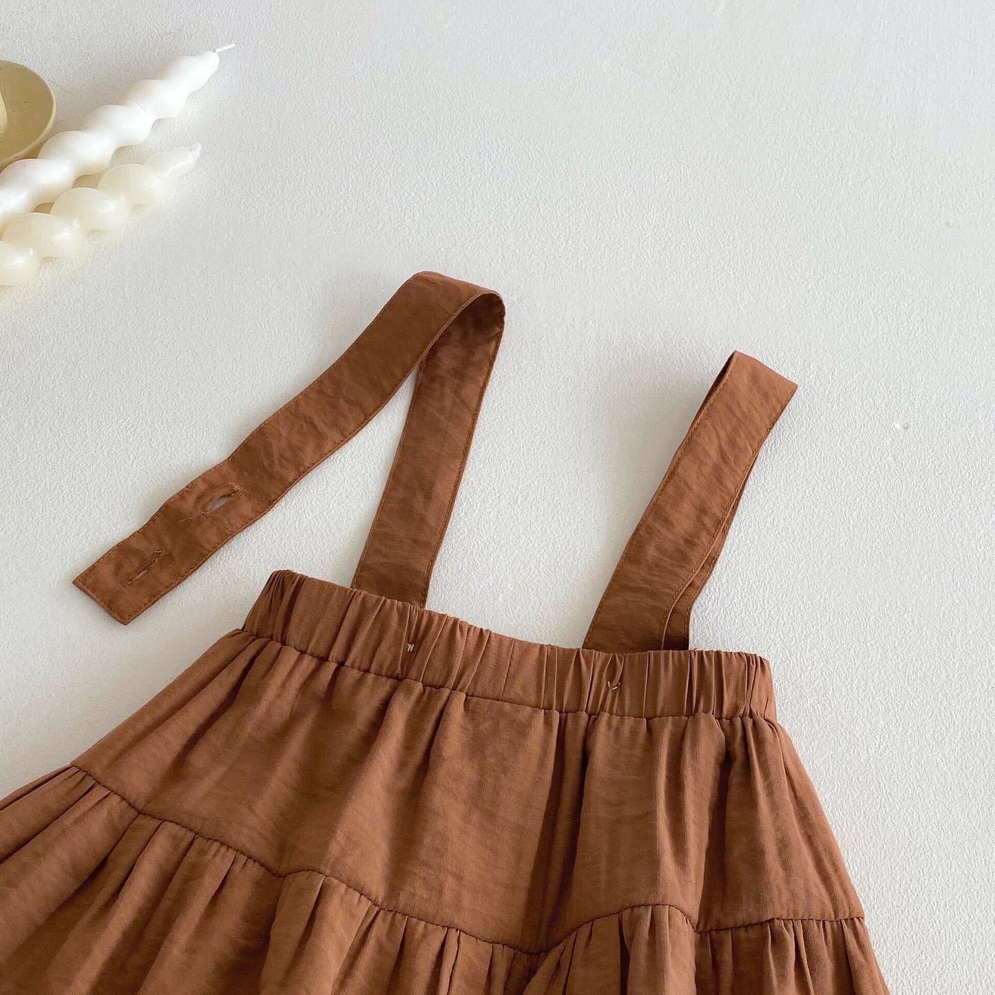 Floral top and dungaree premium set