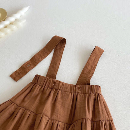 Floral top and dungaree premium set