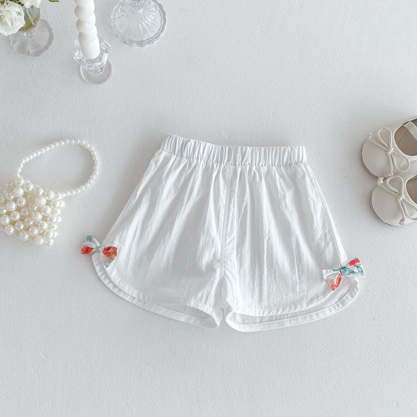 Floral ruffle sleeves top and shorts set