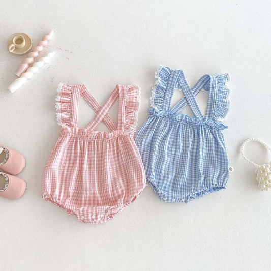 Checkered romper