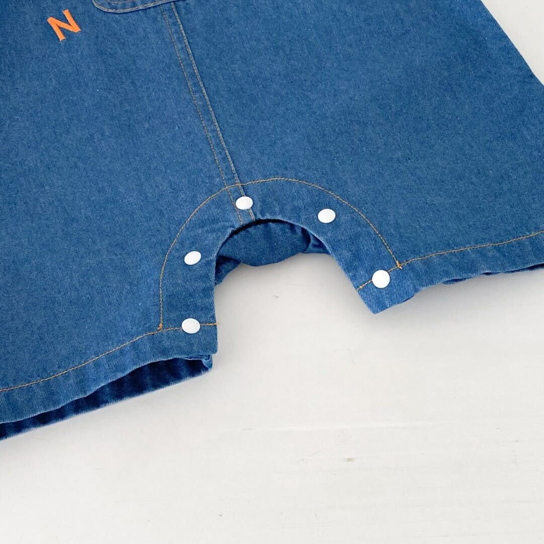 Duck denim romper with tshirt
