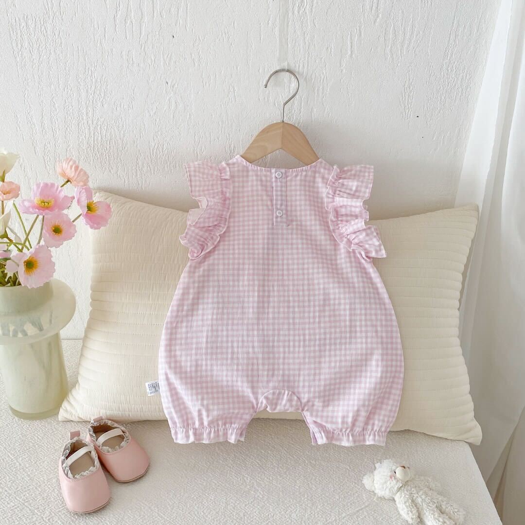 Rabbit checkered jumpsuit