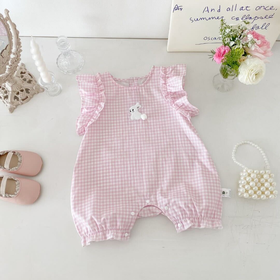 Rabbit checkered jumpsuit