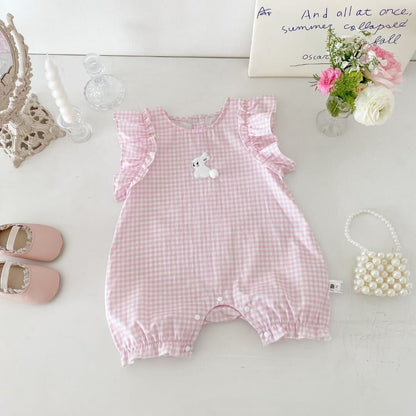 Rabbit checkered jumpsuit