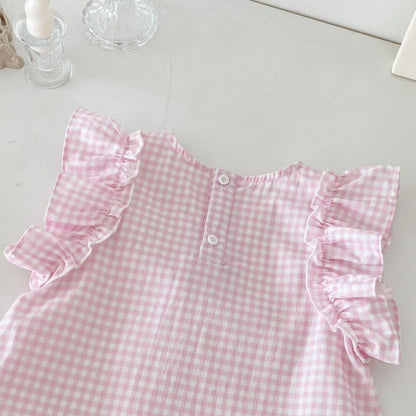 Rabbit checkered jumpsuit