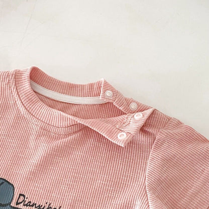 Tshirt and dungaree set