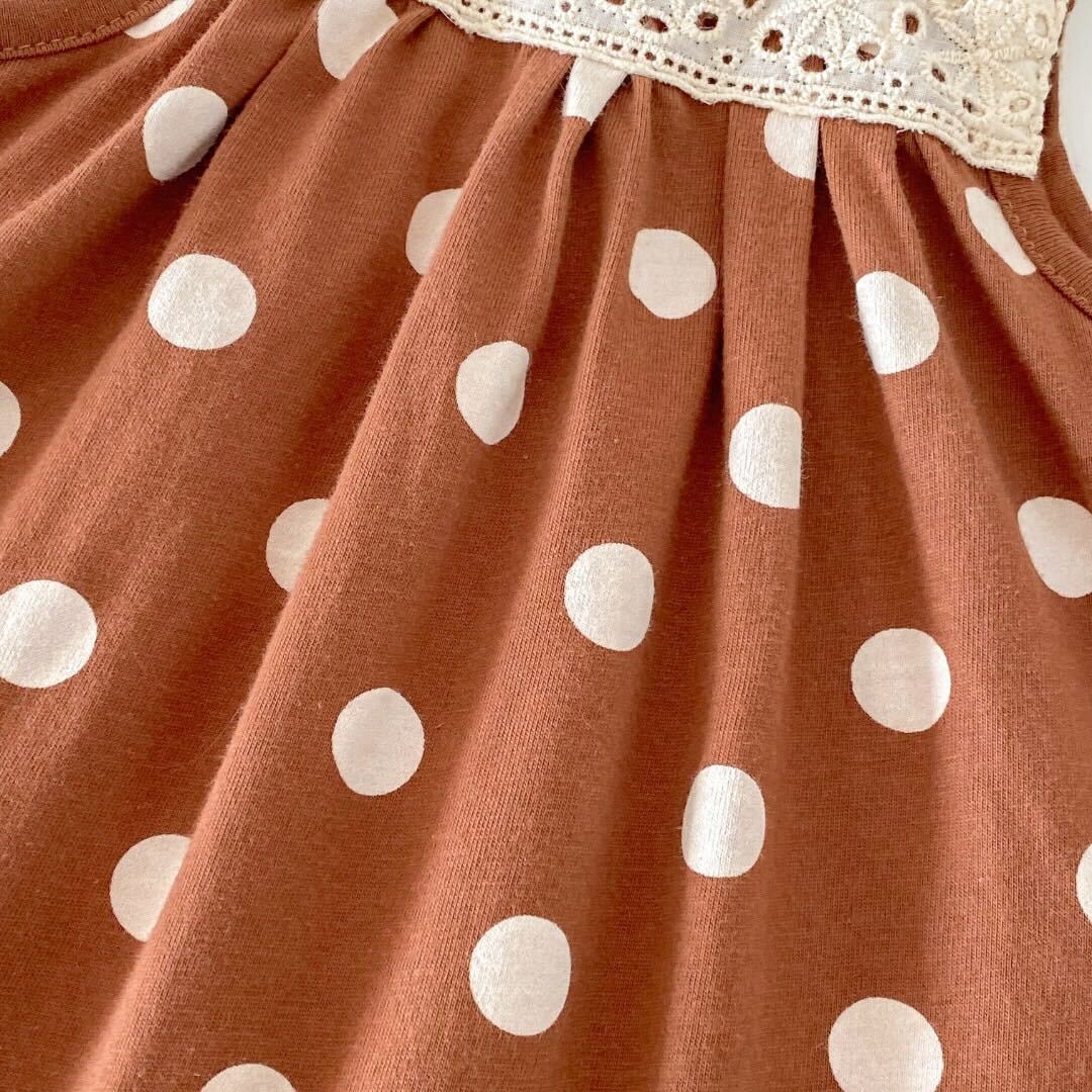 Polka dot lace jumpsuit