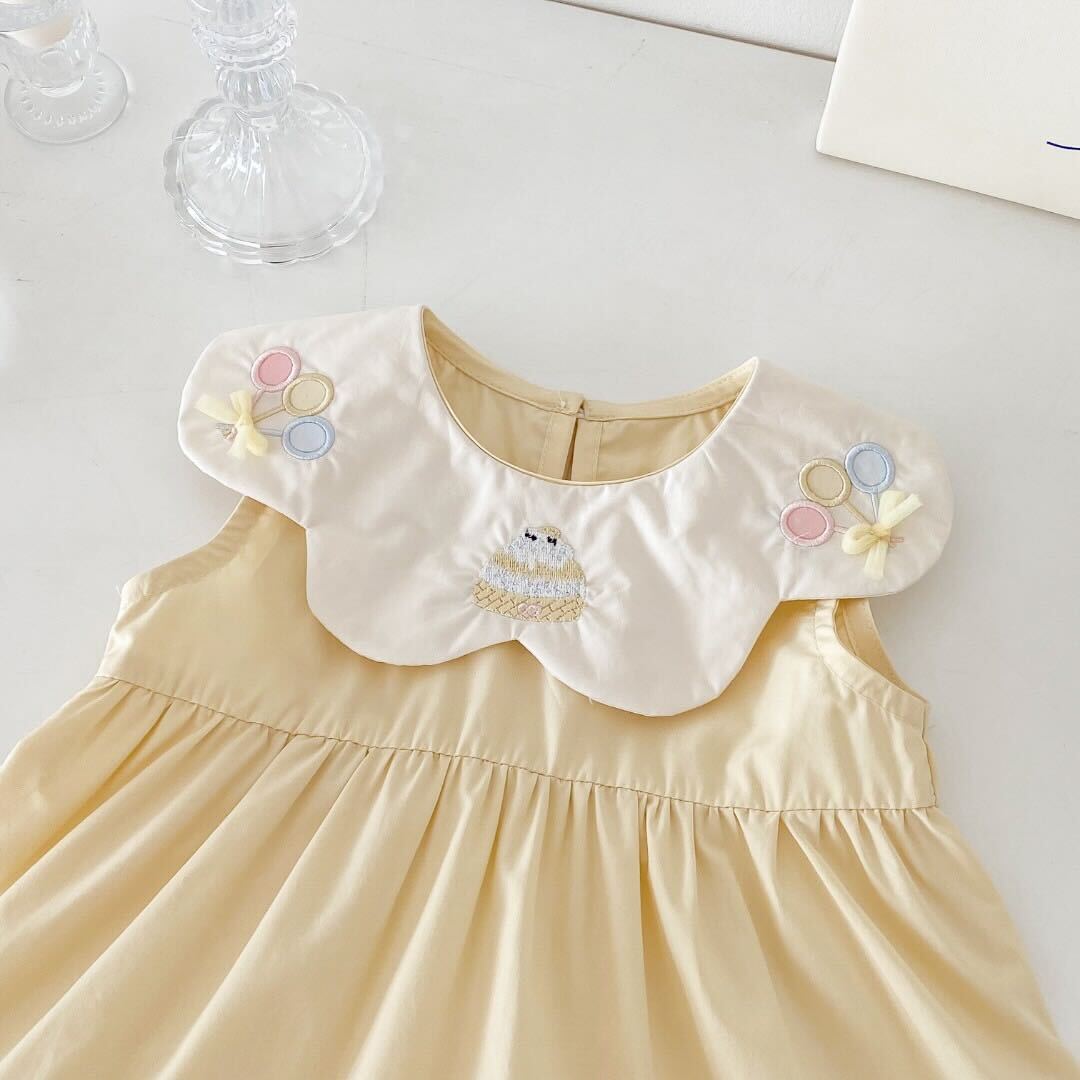 Party collar layered dress