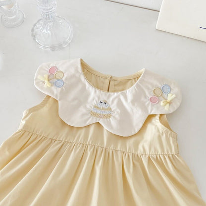 Party collar layered dress