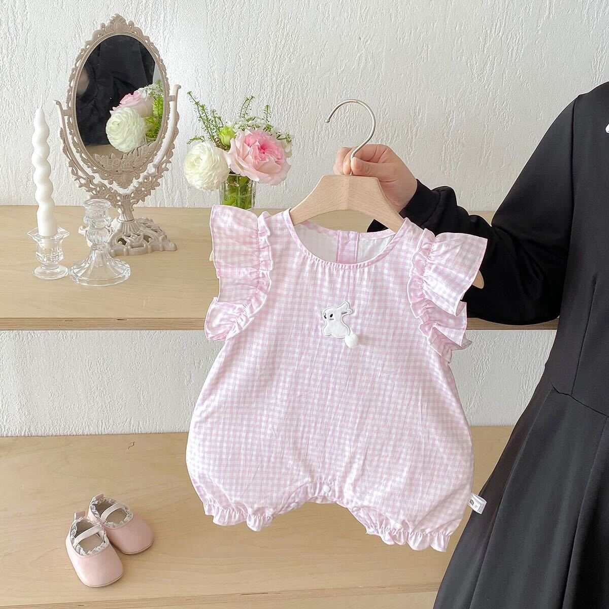 Rabbit checkered jumpsuit