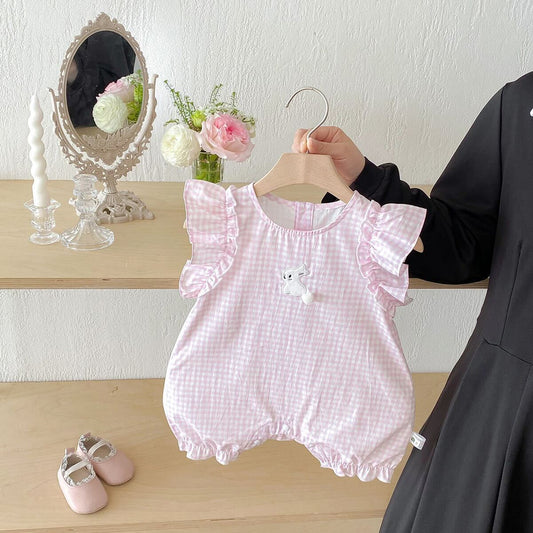 Rabbit checkered jumpsuit