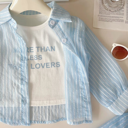 Striped co-ord set with tshirt