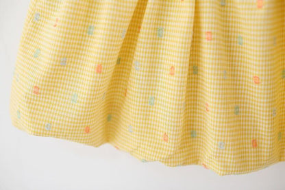 Heart made checkered summer dress