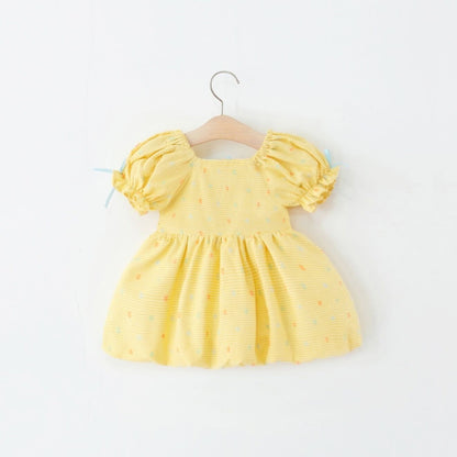 Heart made checkered summer dress