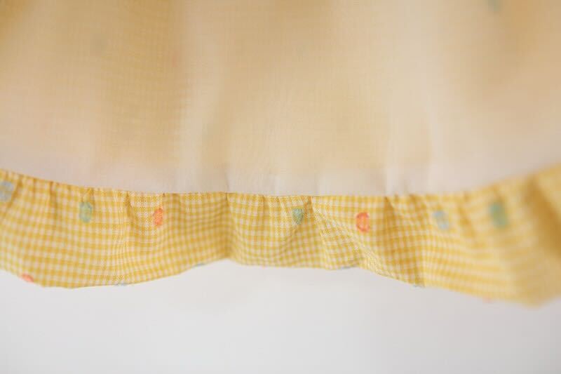 Heart made checkered summer dress