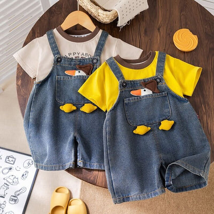 Duck dungaree set