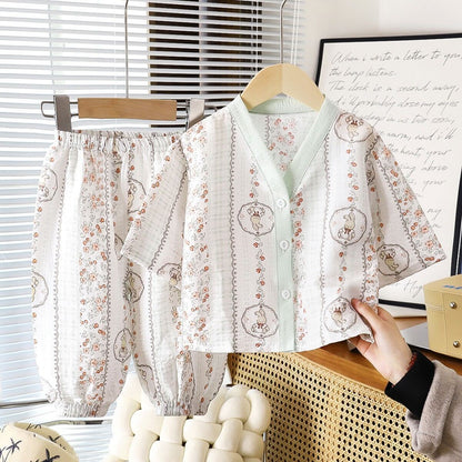 Printed summer night suit