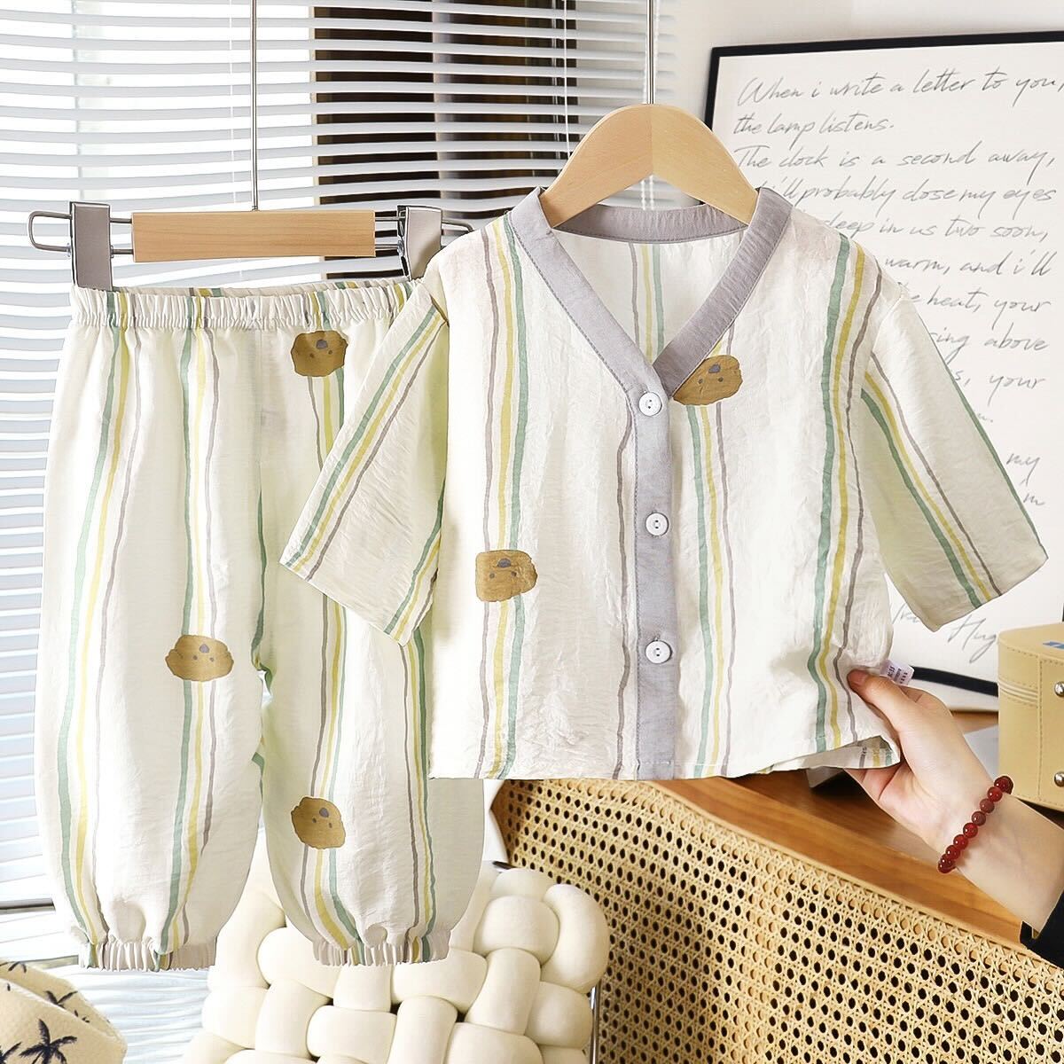 Printed summer night suit