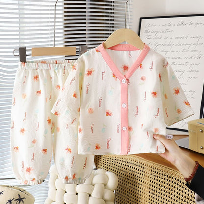 Printed summer night suit
