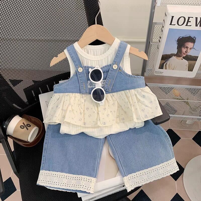 Three piece denim set