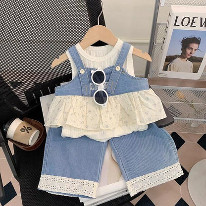Three piece denim set