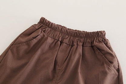 Striped dungaree style T-shirt set