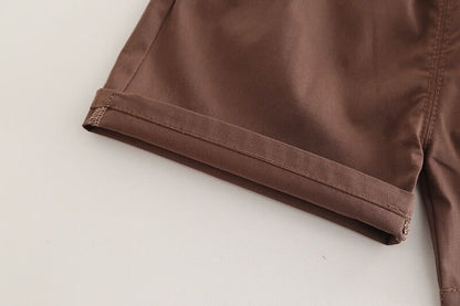 Striped dungaree style T-shirt set