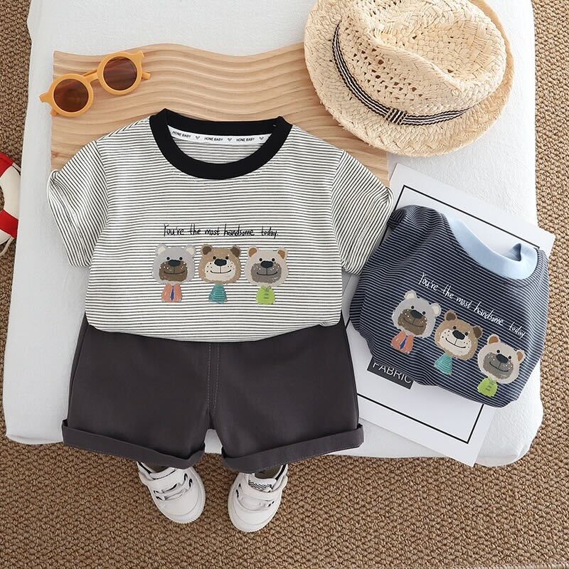 Striped T-shirt summer set