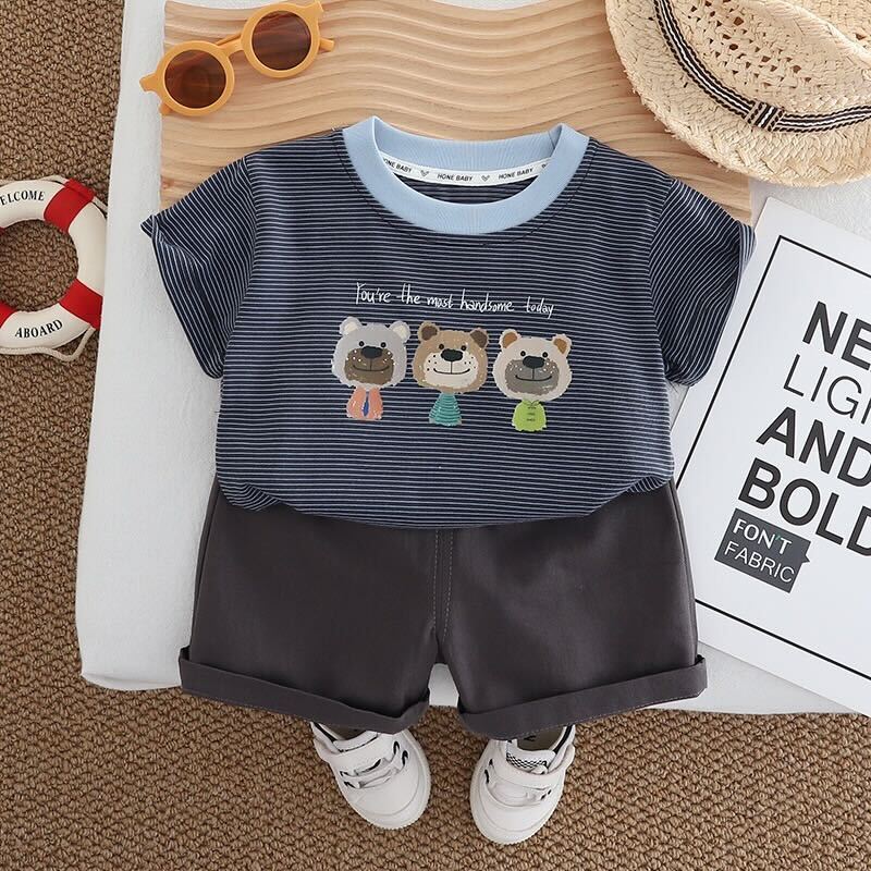 Striped T-shirt summer set