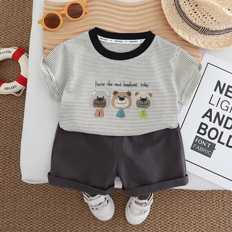 Striped T-shirt summer set