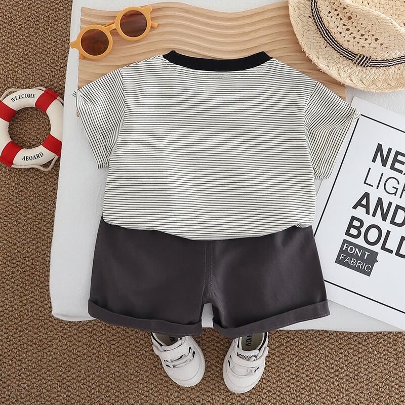 Striped T-shirt summer set