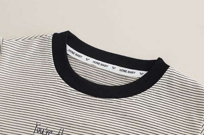 Striped T-shirt summer set