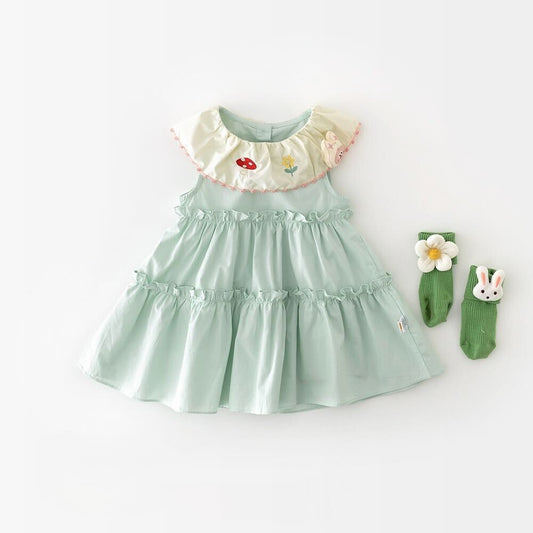 Frill layered dress