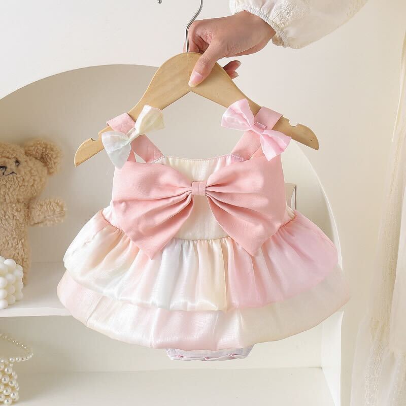 Bow made ombré romper