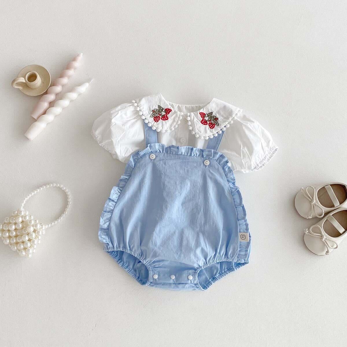 Strawberry romper set