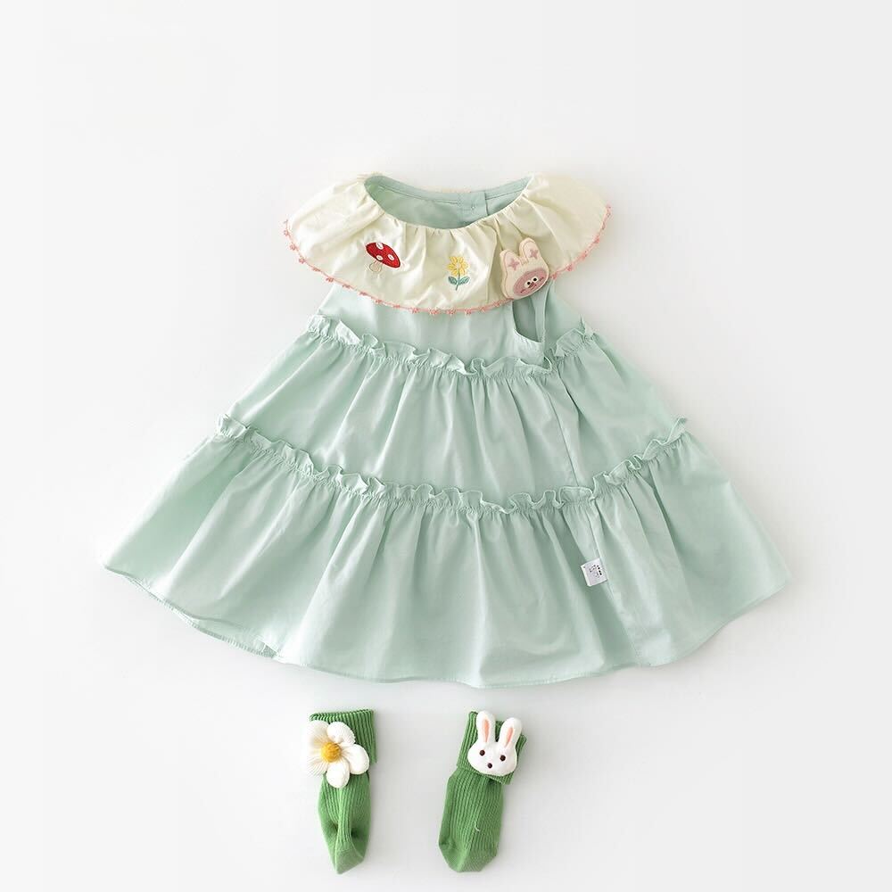 Frill layered dress