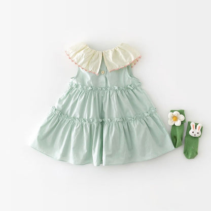 Frill layered dress