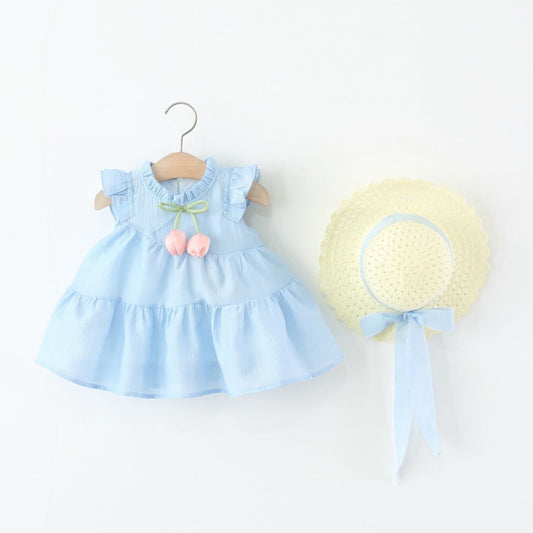 Blue tulip dress