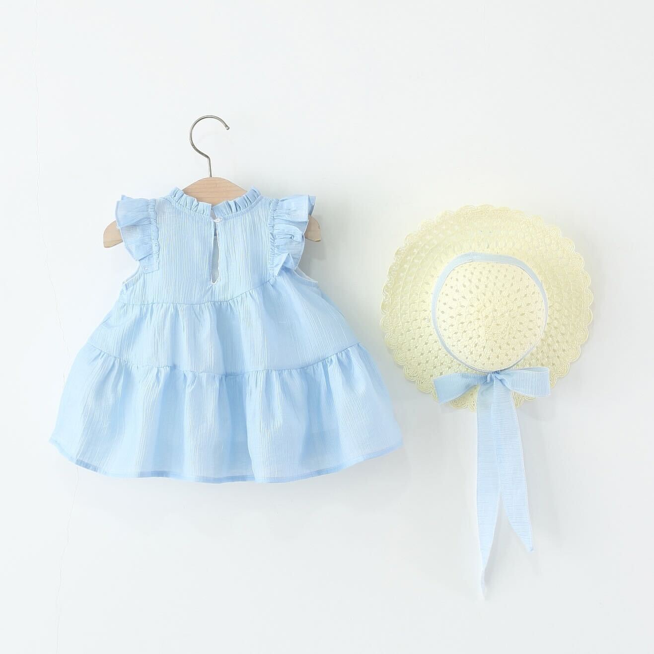 Blue tulip dress