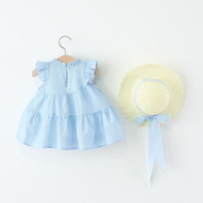 Blue tulip dress