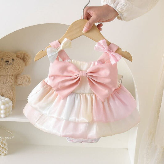 Bow made ombré romper